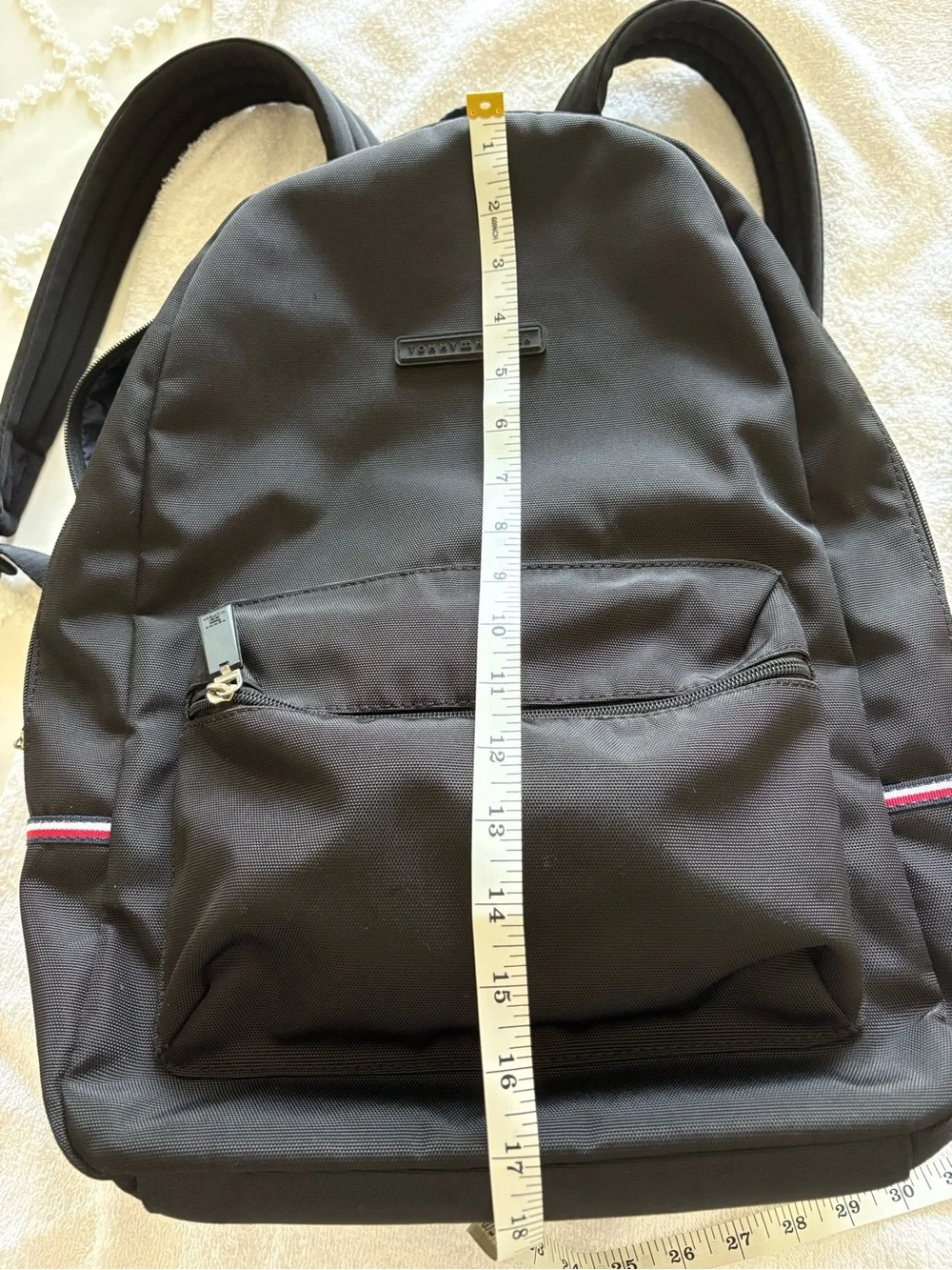 Tommy Hilfiger Nylon Backpack with distinctive red white blue accents